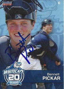Bennett Pickar 2013 West Michigan Whitecaps Signed Card