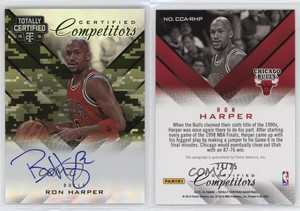 2015-16 Panini Totally Certified Competitor Mirror Camo /25 Ron Harper Auto