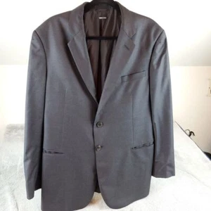 Giorgio Armani Cashmere Blend Sport Coat Mens 40 Black Made Italy Jacket Blazer - Picture 1 of 11