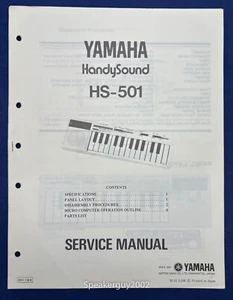 Manuale di servizio originale Yamaha Handysound HS-501 - Foto 1 di 1