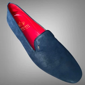 $650 CESARE PACIOTTI US 10 FANCY LOAFERS LEATHER ITALIAN DESIGNER MENS SHOES - Picture 1 of 8