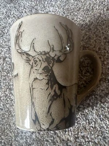 MOSSY OAK Beige & Brown Elk Design Stoneware Coffee Mug - Bild 1 von 5