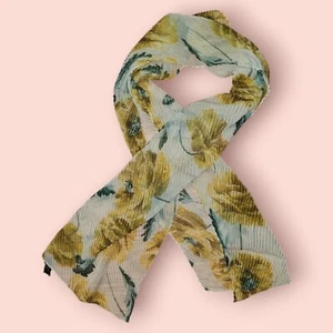 Bufanda floral semi transparente para mujer The Specialty House 100 % poliéster 60" X 14" - Imagen 1 de 5