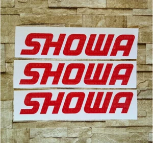 x3 SHOWA Die Cut High Cast Vinyl Decals Stickers Self Adhesive Emblems Logos Kit - Imagen 1 de 2