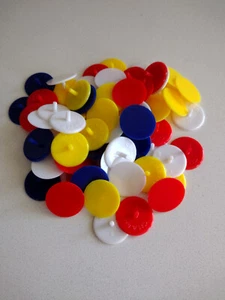 Golf Ball Marker Quarter Size 0.94 inch Flat Golf - Pack of 100 - Picture 1 of 3