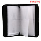 80 Sleeve CD DVD Blu Ray Disc Carry Case Holder Bag Wallet Storage Ring Bind q-5