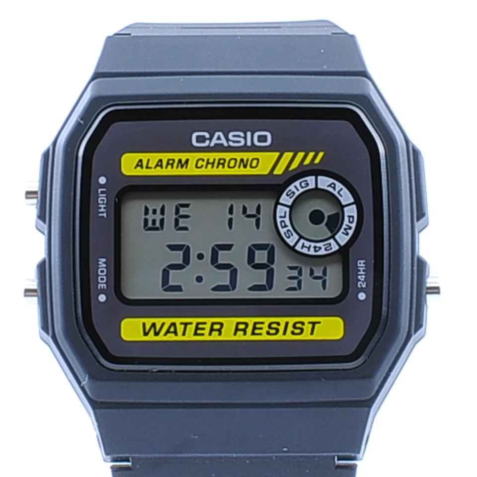 CASIO Collection Standard F-94WA-9JH Classic Digital Watch Minimal Design Negro
