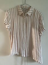 Forever New Pink Stripe Shirt Size 10