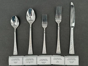 Cubiertos con textura Cambridge Silver Riverdale de acero inoxidable 18/0 - Elige tu pieza - Imagen 1 de 30