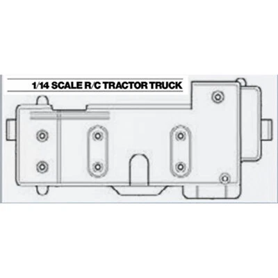 Battery Box Adapter Tab Battery Holder for Tamiya King Hauler 1/14 Series - Image 1 of 4