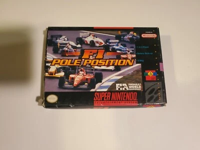 F1 Pole Position (Super Nintendo SNES, 1993) ☆ BOX ☆ - Image 1 of 4