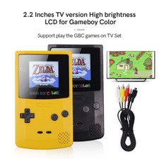 TV Version Upgraded GBC 2.2 inch Screen Backlight LCD Kit For GBC w/Black Lens