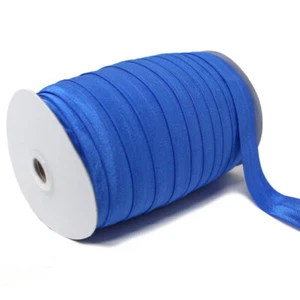 Sapphire 1" (25mm) Fold Over Elastic - Picture 1 of 6