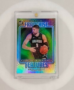 Nikola Vucevic 2020-21 Donruss Franchise Features Green Flood HOLO NBA Orlando