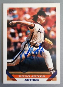 1993 Topps #171 Doug Jones Autographed Houston Astros Baseball Card - Signed - Picture 1 of 2