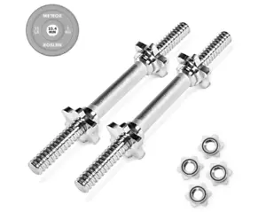 METEOR 25.4mm Standard Weightlifting 35cm Dumbbell Bar Set - Picture 1 of 1