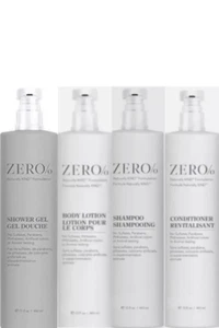 Zero% Complete Bath Kit(Shampoo, Conditioner, Shower Gel, Body Lotion) - Picture 1 of 5