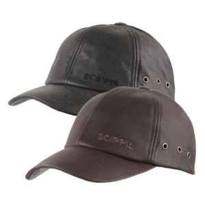 SCIPPIS Baseball Cap Australian Leather Base Cap 5C01 braun schwarz verstellbar - Bild 1 von 5