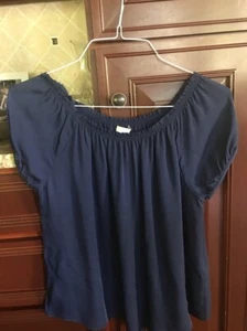 JOIE 100% Silk Blouse ~ Navy Sz Small #3 - Picture 1 of 2
