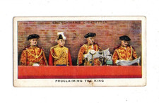 CHURCHMAN CIGARETTE CARD THE KING'S CORONATION 1937 No.2 PROCLAIMING THE KING