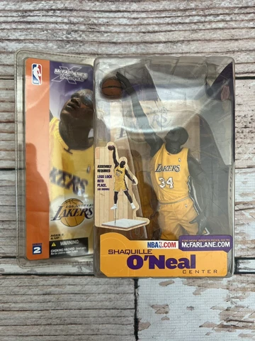 Shaquille O'Neal McFarlane NBA SportsPicks Series 2 Yellow Jersey Action Figure Cover