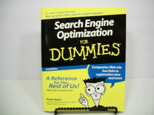 --For Dummies: Search Engine Optimization for Dummies by Peter Kent (2006, Paper - Picture 1 of 1