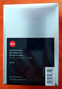 LEICA SOFT LEATHER CASE FOR LEICA ** V-LUX 20 ** (LEICA NUMBER : 18714) NEUWARE - Picture 1 of 2