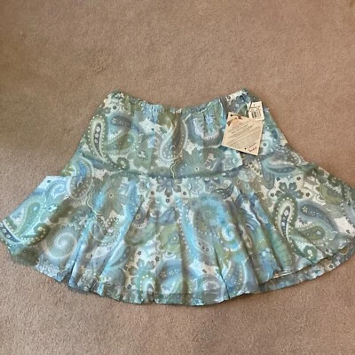 NUEVO CON ETIQUETAS FALDA DE VERANO PARA MUJER CARIBBEAN JOE, L, FORRADA, FLORAL, CORTA, CINTURA ELÁSTICA Foto 1 de 2