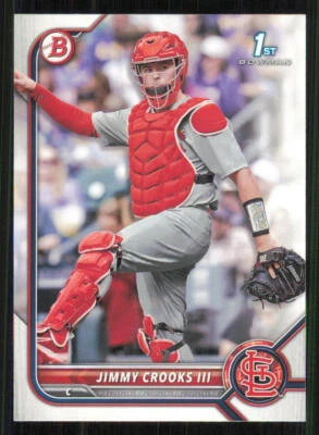 2022 Bowman Draft #BD178 Jimmy Crooks III - Image 1 of 2