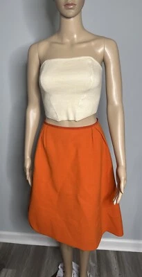 Louis Vuitton Vintage ORANGE 100%  Wool Skirt SIZE 36 Vintage - Изображение 1 из 4