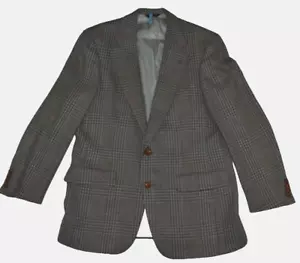 Kilgour French Stanbury Men's Sport Jacket Size 38R Tweed Blazer Wool Brown Coat - Picture 1 of 17