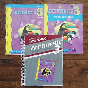 Abeka Arithmetic 3 Curriculum/Lesson Plans Work-text Answer Key Speed Drills Key - Picture 1 of 4