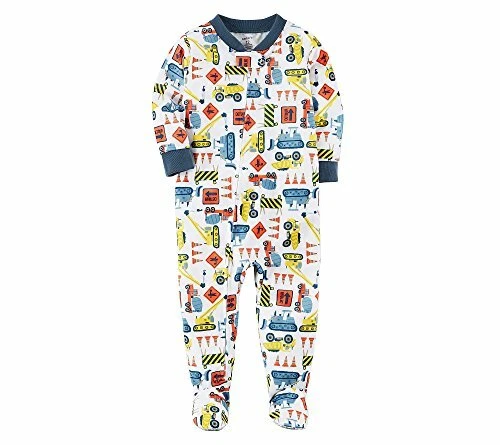 Pijama para dormir Carters Boy's 2T, 3T o 4T vehículos de construcción con patas de una pieza Foto 1 de 1