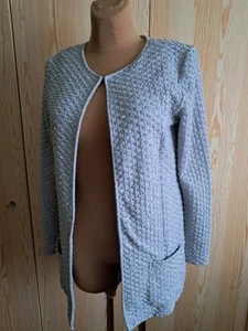 Street One Sweat Jacke lang Gr. 38 grau leichtes Futter - Bild 1 von 9