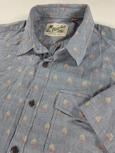 Camisa Howler Bros San Gabriel Azul Cambray AOP Manga Corta Para Hombre Mediana M - Imagen 1 de 12