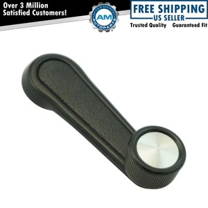 Manual Window Crank Handle Black with Chrome Center Driver or Passenger Side New - Picture 1 of 4