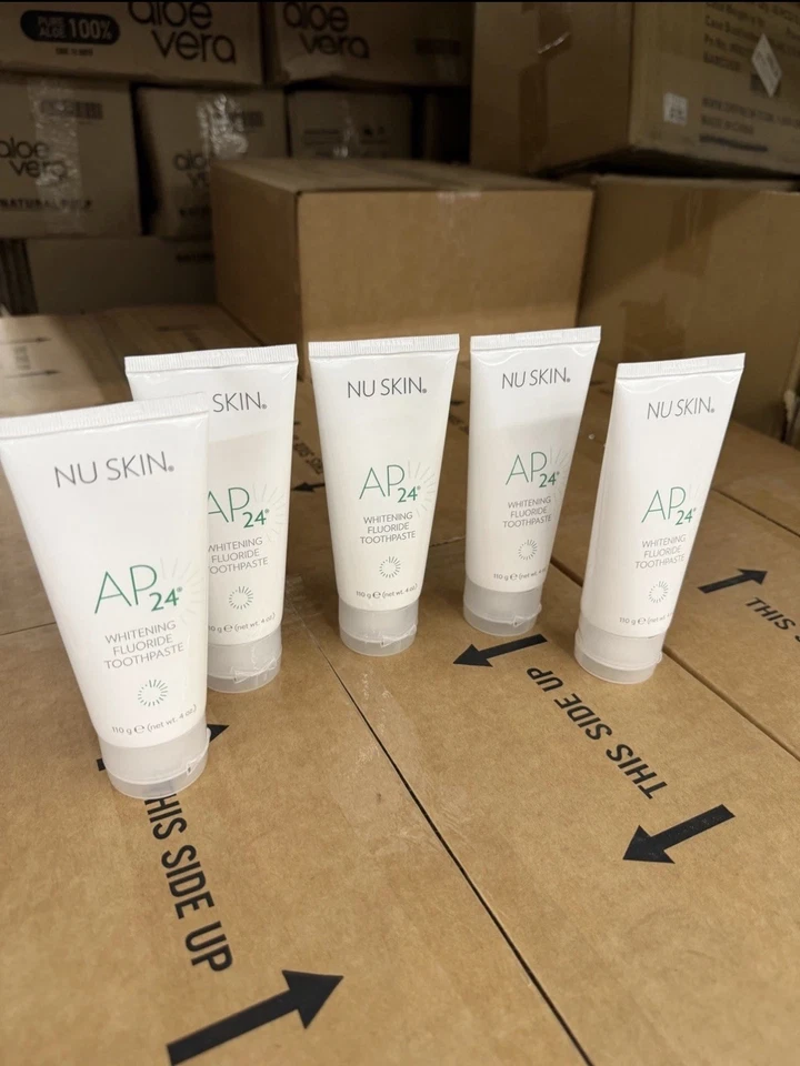 NU Skin Nuskin Ap24 美白氟化物牙膏正装 Nuskin 5 件装 — 第 1/3 张图片
