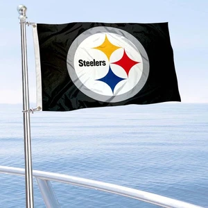 Pittsburgh Steelers Small Mini Boat and Cart Flag - Picture 1 of 6