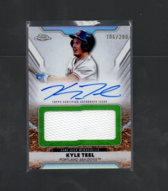 Kyle Teel 2025 Topps Pro Debut Jumbo Reliquia Auto #'d/200 JUEGO USADO Foto 1 de 2