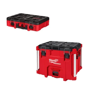 Milwaukee 48-22-842PK PACKOUT Heavy Duty Polymer 2 Tool Box Combo Kit - Picture 1 of 12