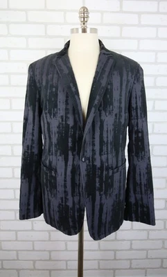 John Varvatos Burnout Velveteen Velvet Blazer Jacket Mens 52 Thistle Italy - Image 1 of 4