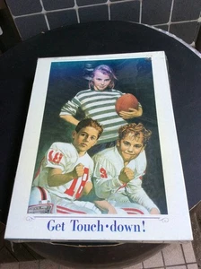 Unopened, unused, unassembled jigsaw puzzle Akira Mori get touch down 1000 - Picture 1 of 8