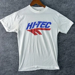 Camiseta Hi-Tec vintage para mujer grande blanca puntada única hecha en EE. UU. - Imagen 1 de 17