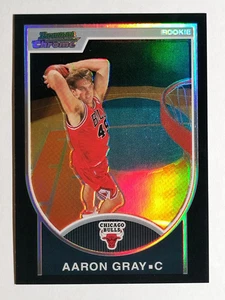 Refractores cromados Bowman 2007-08 negro #144 gris Aaron - Imagen 1 de 2
