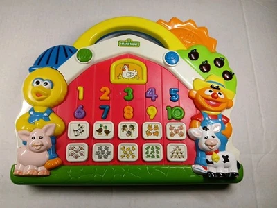 Juguete electrónico de granero Fisher Price Sesame Street Parking Numbers 1999 de colección Foto 1 de 2