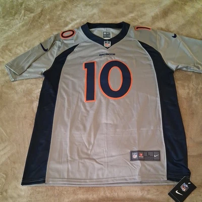 ¡NUEVO! Bo Nix #10 Denver Broncos gris y azul estilo Elway 98', era estilo John Elway Foto 1 de 4