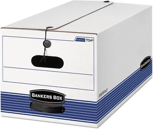 Fastfold, Button, Storage Boxes, String Medium-Duty Box Bankers Le STOR/FILE and - Picture 1 of 12