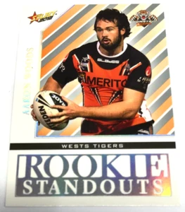 2012 SELECT NRL CHAMPIONS ROOKIE STANDOUT CHASE CARD RS22 AARON WOODS-TIGERS - Picture 1 of 2