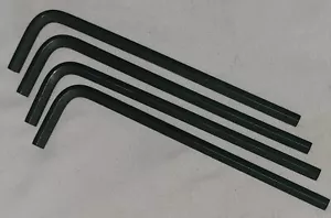 6mm Long Arm Hex Allen Wrench Heat Treated Unbrako Lot of 4 - Picture 1 of 5