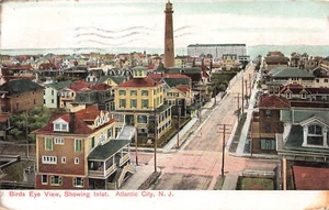 VINTAGE ATLANTIC CITY NJ POSTKARTE VOGELPERSPEKTIVE 1906 UDB KNEIPE LANGSDORF 061322 R - Bild 1 von 2